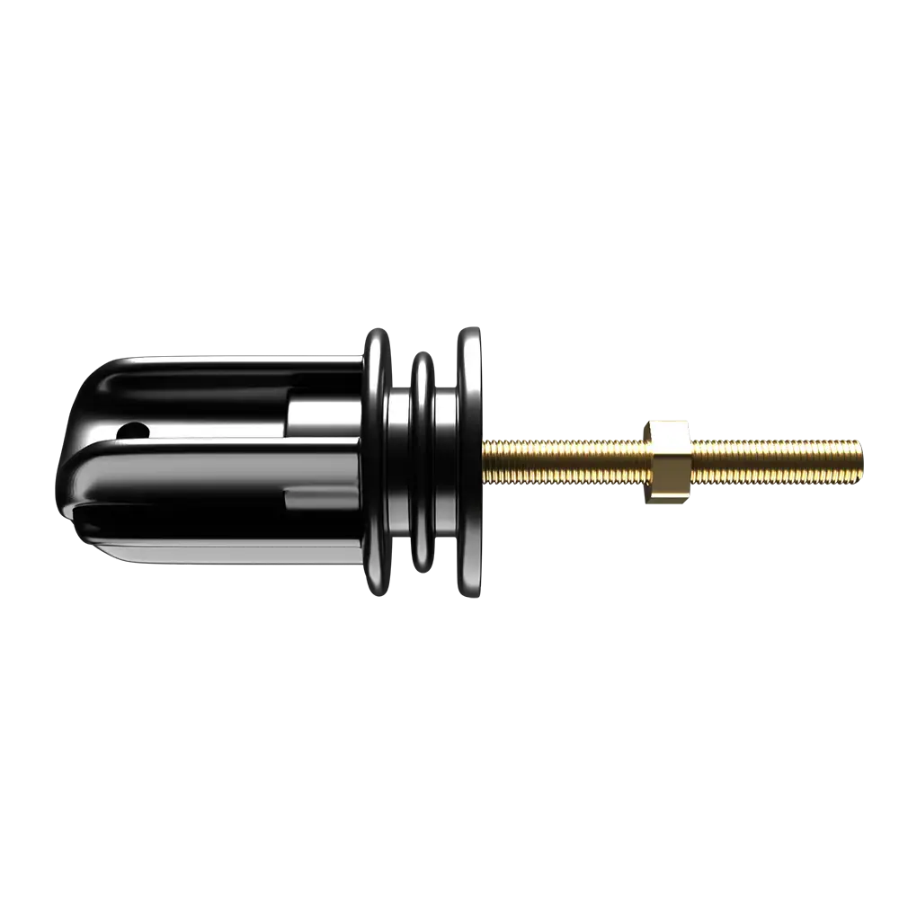 AISLADOR TEMPLADOR HZ C/ PERNO 1/4" NEGRO