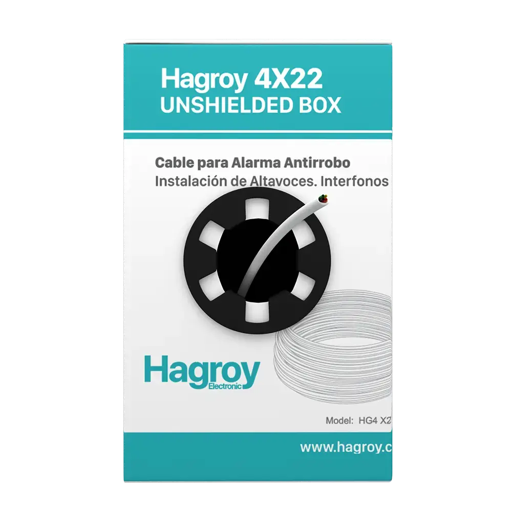 CABLE DE ALARMA 4X22 SIN APANTALLAR (300M) MOD. HG-4X22UN300