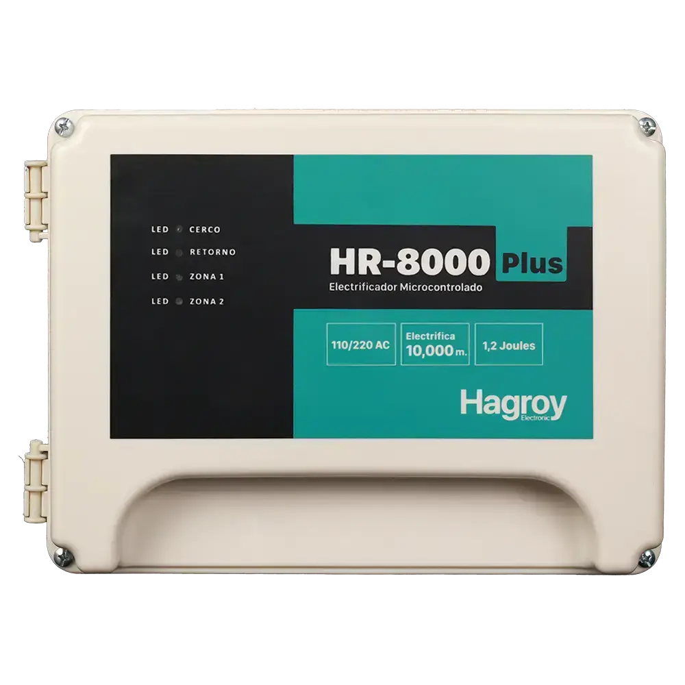 ELECTRIFICADOR PARA CERCO ELECTRICO  HR8000 PLUS 220VAC