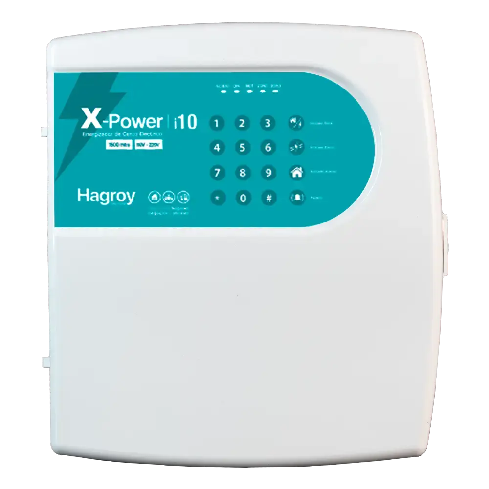 ELECTRIFICADOR PARA CERCO ELECTRICO XPOWER I10 C/TECLADO SMD/THD 220VAC