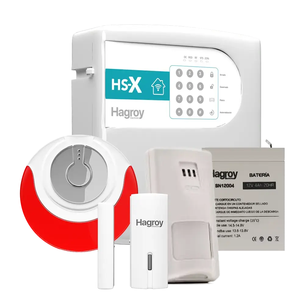 KIT ALARMA RESIDENCIAL HSX INALAMBRICA – SIRENA INALAMBRICA