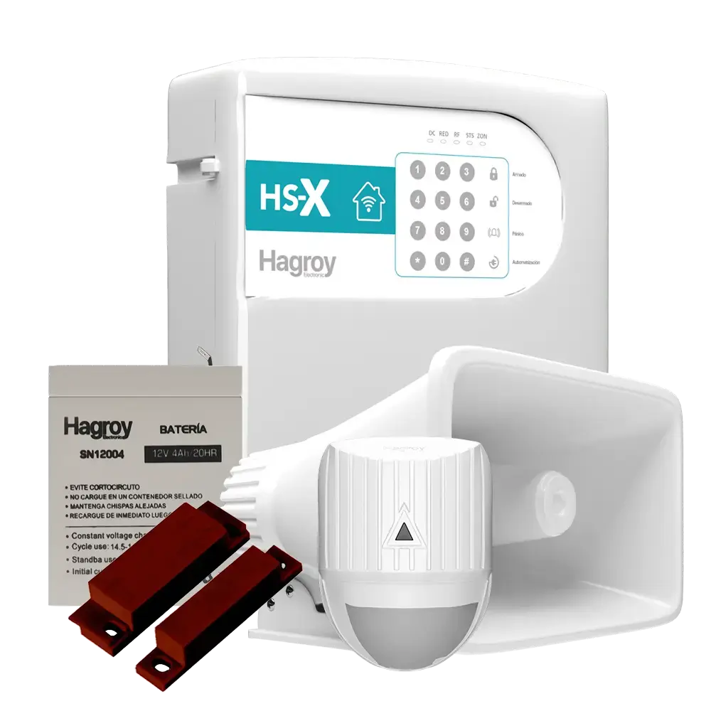 KIT ALARMA RESIDENCIAL X CABLEADA