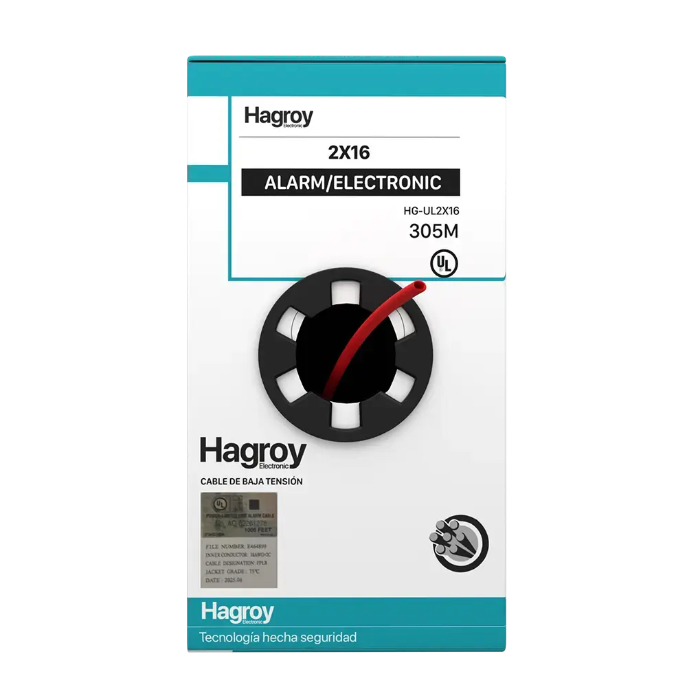 CABLE DE ALARMA CONTRA INCENDIO 2X16 C/UL SIN BLINDAJE / 305M