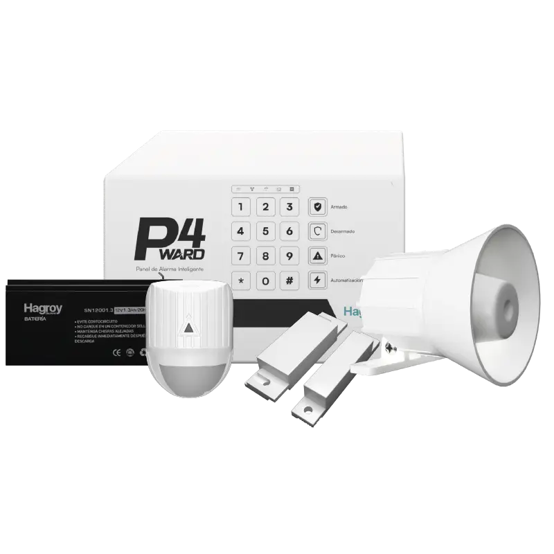 KIT ALARMA P4 WARD CABLEADO