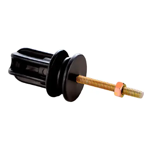 [HG-HZ2T] AISLADOR TEMPLADOR HZ C/ PERNO 1/4" CON 2 TUERCAS