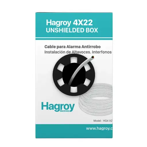 [HG-4X22UN300] CABLE DE ALARMA 4X22 SIN APANTALLAR (300M) MOD. HG-4X22UN300