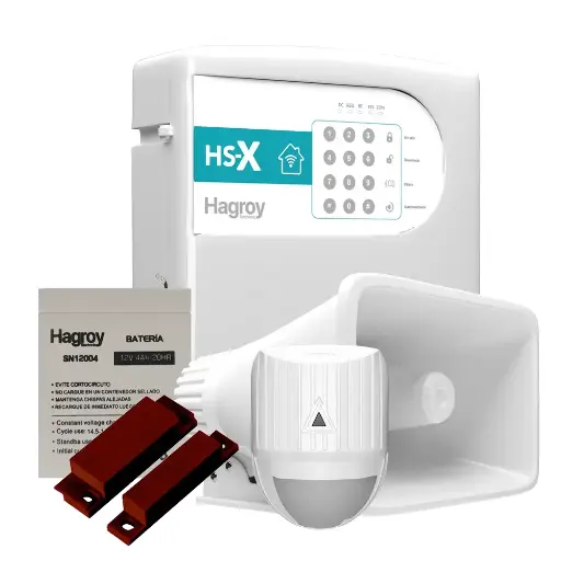 [KIT-HSX-IN] KIT ALARMA RESIDENCIAL X INALAMBRICA