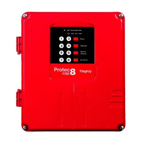 [HG-ACI-PTFIRE8] PANEL CONVENCIONAL CONTRA INCENDIO 8 ZONAS MOD. HG-ACI-PTFIRE8